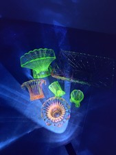 Vintage Glowing Glass Lot