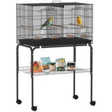 Pawhut bird cage with divider - pawhut,