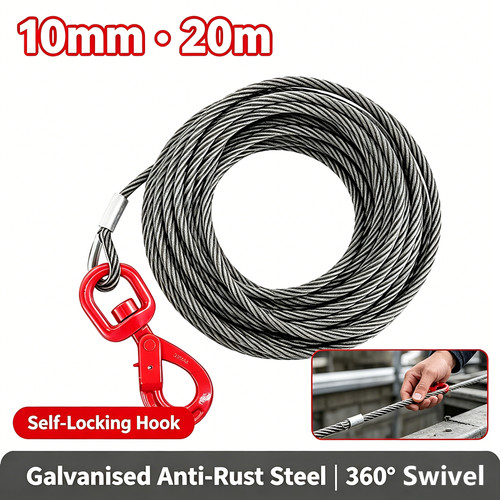 Winch wire rope recovery - -,