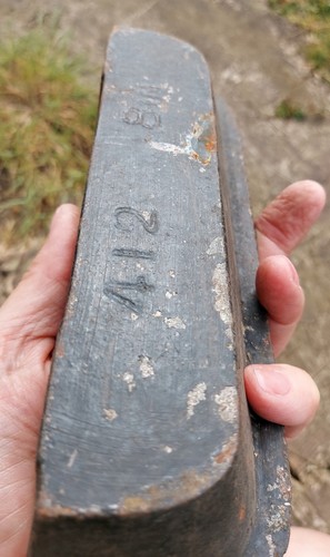 Antique cast iron church pew - iron,