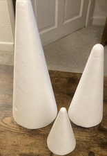 Pinflair X 3 Rosette Polystyrene Cones Crafting, New No Colour RRP £16.99