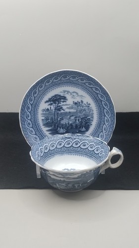 Large antique cup - &, saucer
