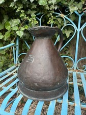 Antique 2 Gallon Copper Haystack Jug Makers Mark VR 174YWR Leeds Beverley Patina