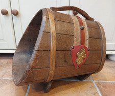 Vintage coopered  log bucket