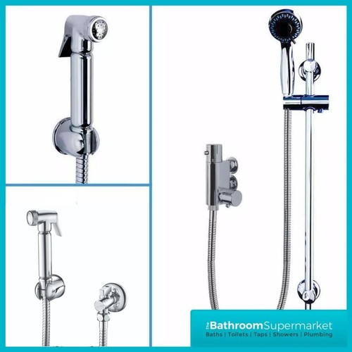 Modern brass bathroom shattaf - modern,