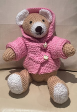 Hand Knitted Teddy Bear Wool
