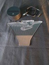 3D Art LED night Light USB, 7 colours, Star Trek TOS, USS Enterprise NCC 1701