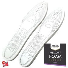 Memory Foam Insoles For Shoes Boots Trainers Orthapaedic Pads Unisex Sizes 4-11