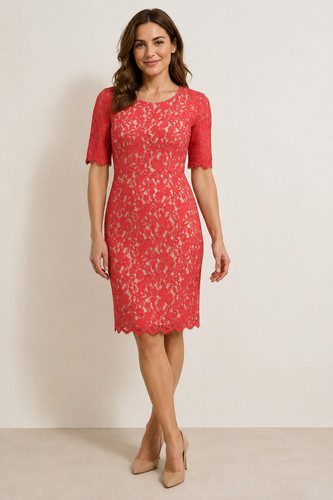 Bennett pink lase dress - l.k.bennett,