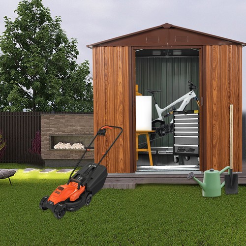 6x6ft outdoor metal storage - metal,