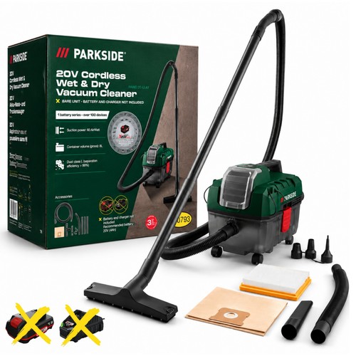 Parkside 20v cordless wet - 20v,
