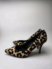 Dune London Angelina Court Shoes Print Slip Leopard Party Formal Uk Size 6