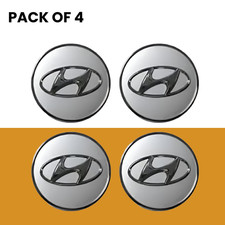 Set OF 4 Hyundai Chrome Silver