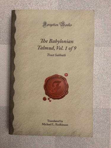 The babylonian talmud - babylonian, 1