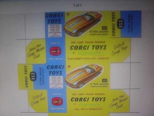 Corgi repro replica box - corgi,