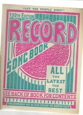 Record song book 130th edition - record,