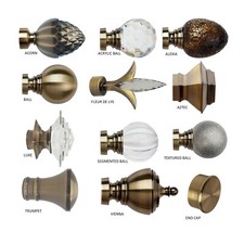 35mm Curtain Pole Finials