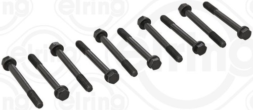 Cylinder head bolt set fits - head,