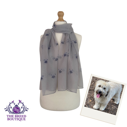 Wheaten terrier scarf ladies - scarf,
