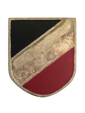 German Army WW2 Afrika Korps metal  shield badge for the tropical pith helmet