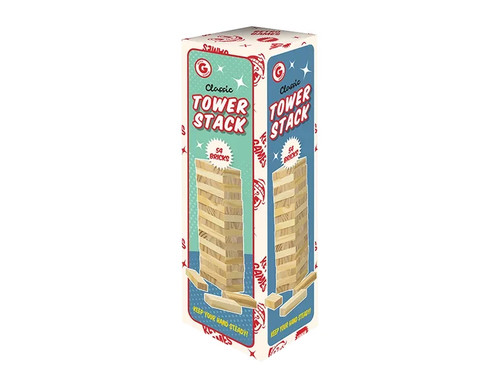 Wooden tumbling tower stacking - wooden,