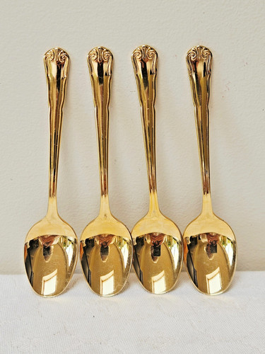 Swedish gold plated - , teaspoons