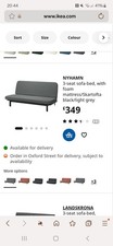 IKEA Nyhamn 3-Seat Sofa-Bed