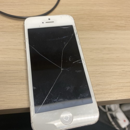 Iphone cracked screen - cracked,
