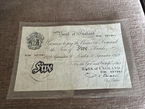 England white 5 note - of,