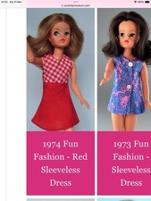 Vintage Sindy Red Dress Check