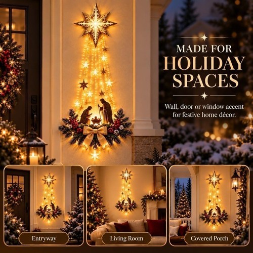 2027 lighted nativity wall - nativity,