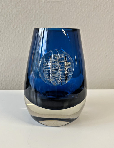 Blue vase glass michael - blue,