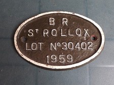 BR Mk1 Coach Plate St Rollox Works Worksplate Carriage Builders 30402 1959