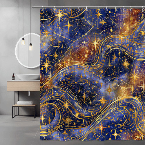 Starry galaxy shower - starry,