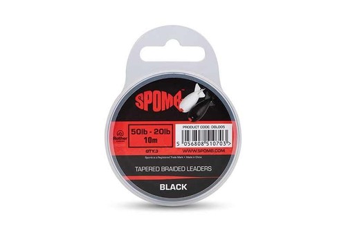 Spomb tapered braided leader - tapered,