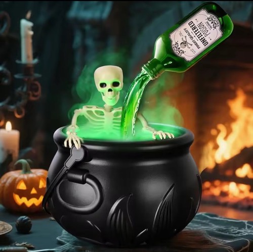 Halloween witch cauldron with - witch,
