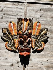 Large Wooden Cobra Mask