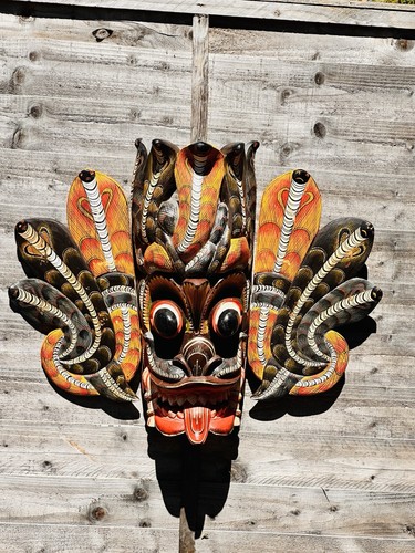 Large wooden cobra - large, mask