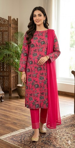 Pakistani lawn suit - lawn,
