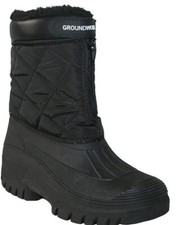 MENS GROUNDWORK LS83 YARD STABLE WATERPROOF WINTER MUCKER BLACK BOOTS 8 9 10 11