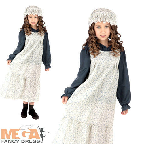 Poor victorian girl apron hat - girl, +hat