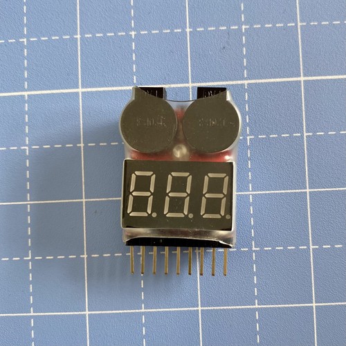 Lipo voltage checker - voltage, warning