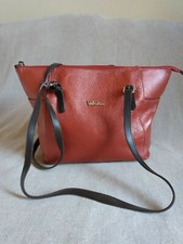 VALENTINA designer golden brown Genuine Leather women's Handbag/shoulders bag
