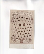 F4905) Postcard, TANN Zurich male choir Tann 1905!! rare PHOTO CARD
