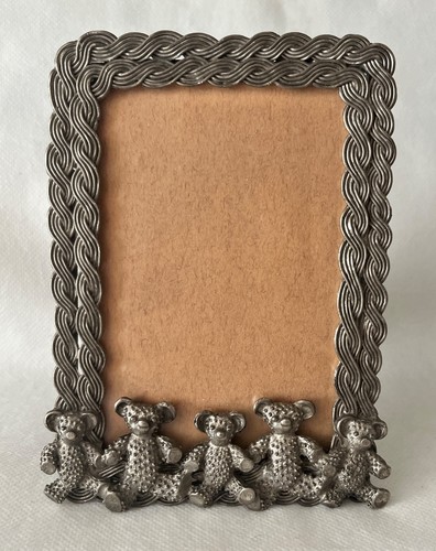 Vintage barron pewter teddy - barron,