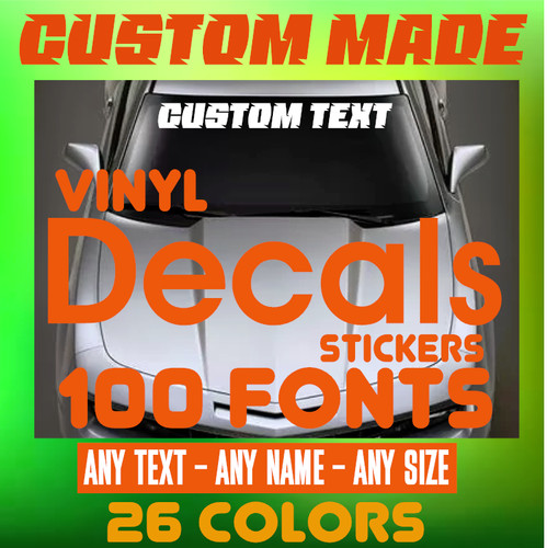 Custom text vinyl lettering - custom,