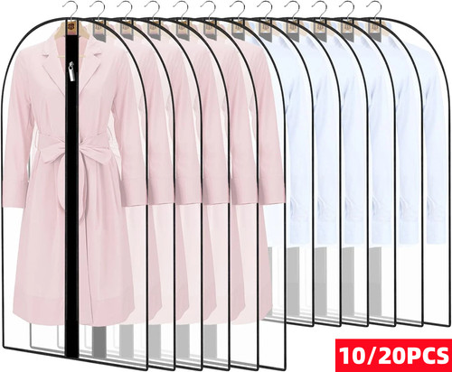 20x clear polythene - clear, garment