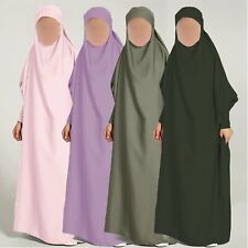 Girls Overhead Muslim Prayer Dress Islamic Hijab Abaya Eid Gift Jilbab Age 2-7