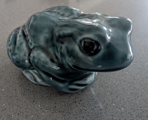 Poole pottery frog - , bluevintage