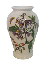 Portmeirion The Botanic Garden Vase Woody Nightshade 1972  16.5cm 7" Tall VGC